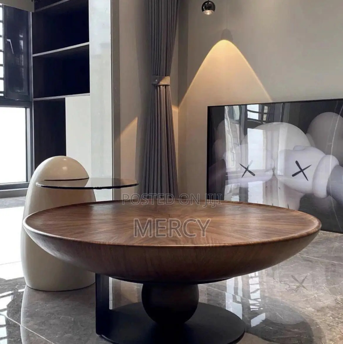 Luxury Wooden Coffee Table With Side
