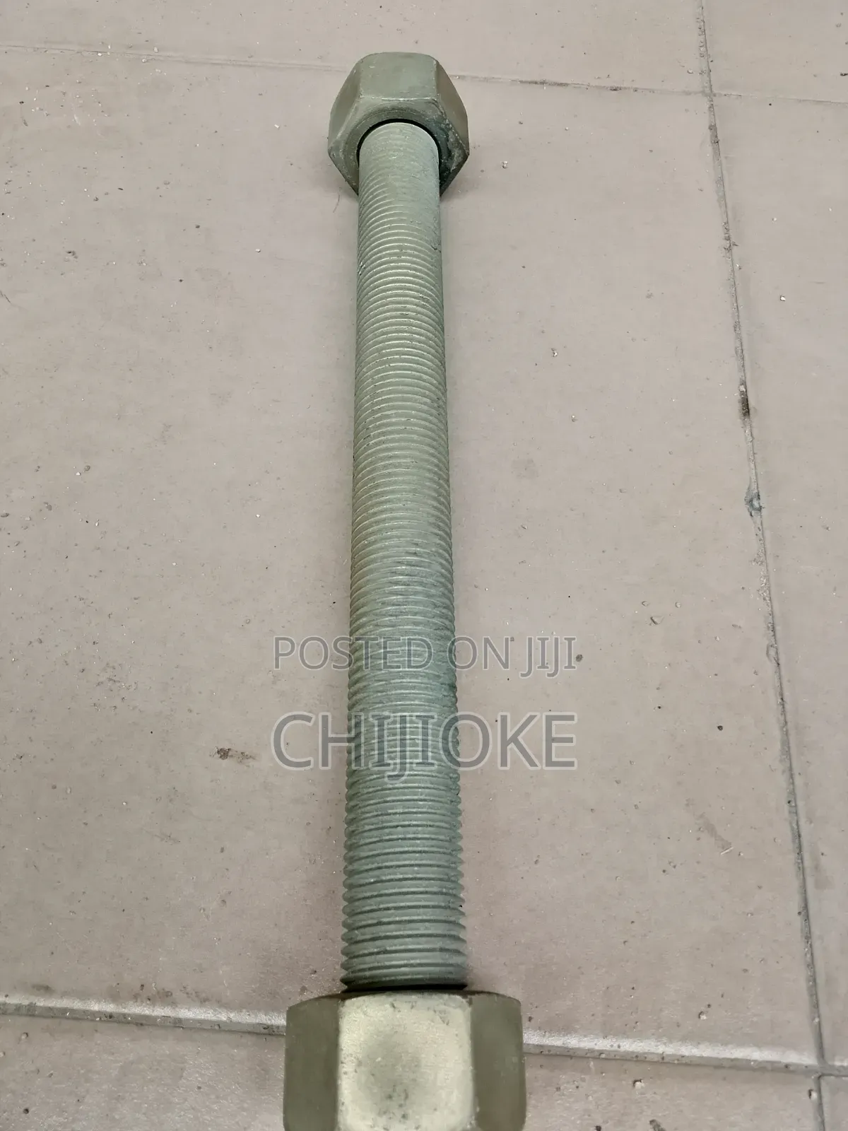 11/2*16" Cardium Plated Stud Bolt