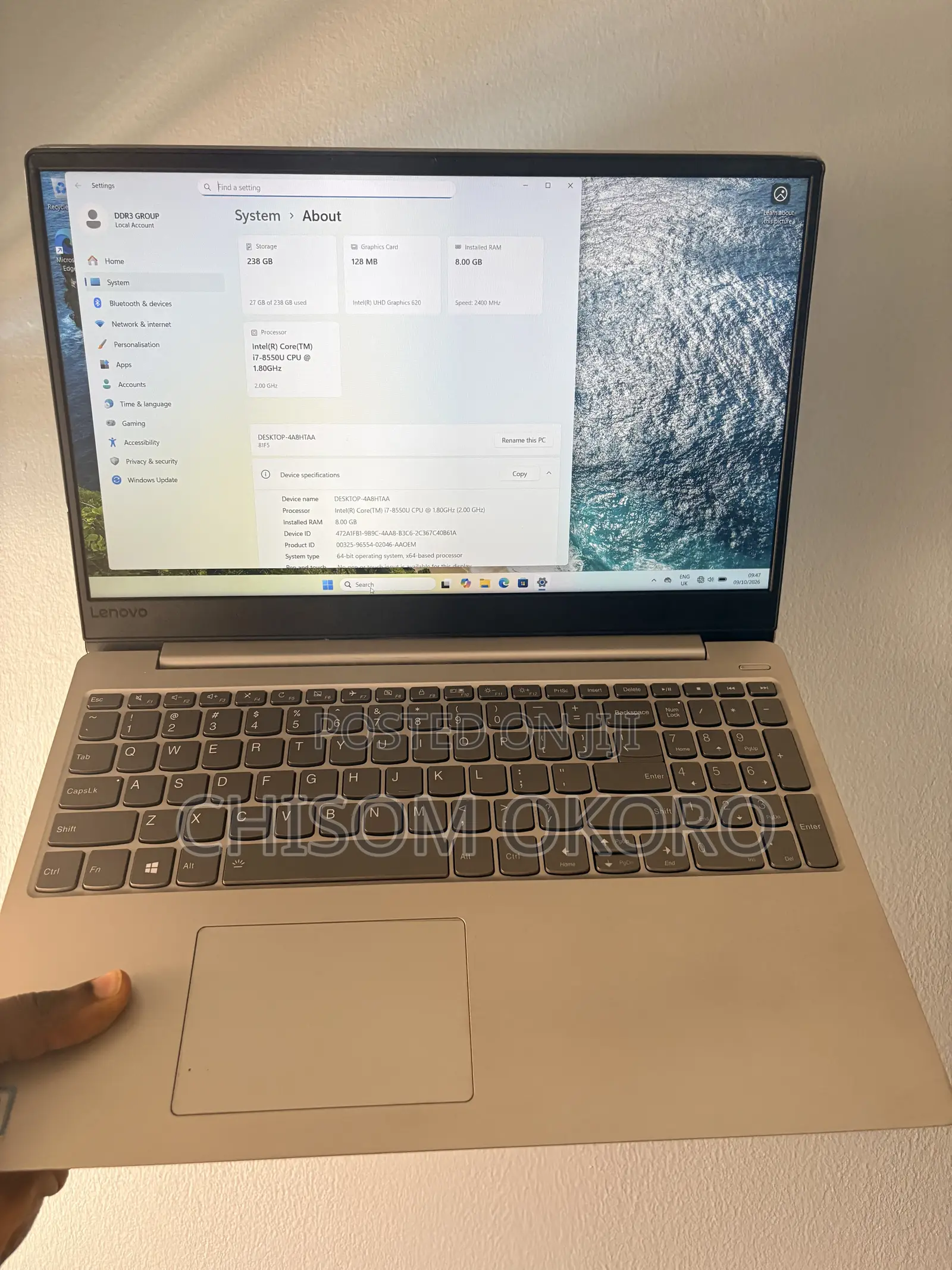 Laptop Lenovo IdeaPad 330S 8GB Intel Core i7 SSD 256GB