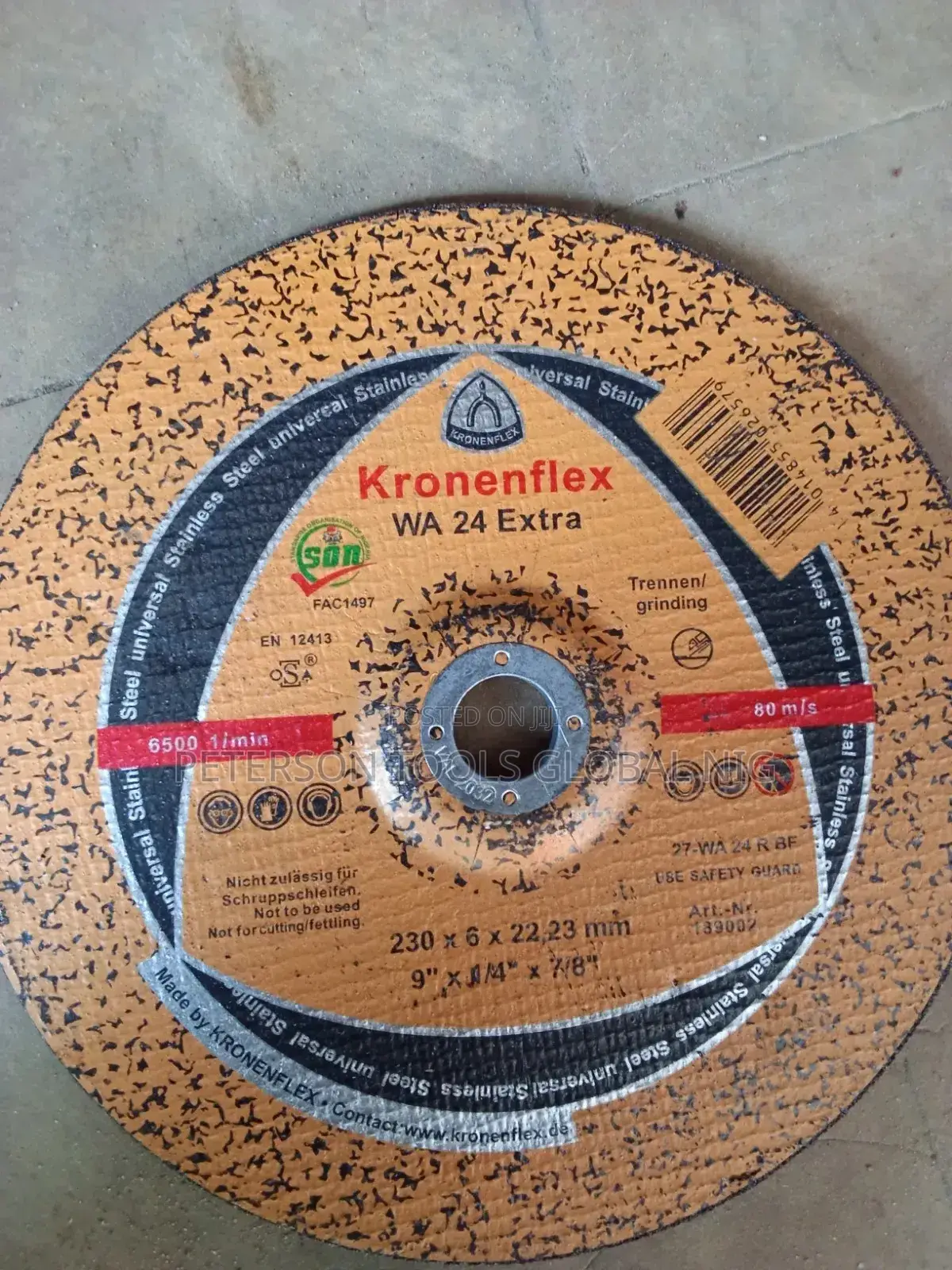 9" Grinding Disc Stone/ Abrasive Stone Pack
