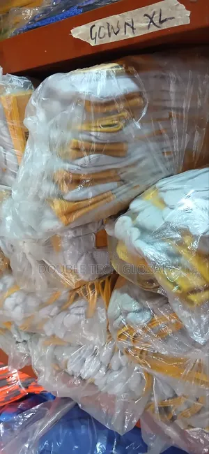 Combination Hand Gloves - Safety Gloves - Yellow & White - Industrial