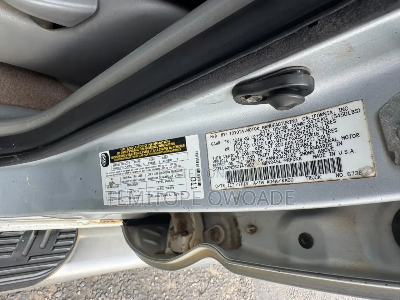Toyota Tacoma PreRunner Access Cab 2009 Gray