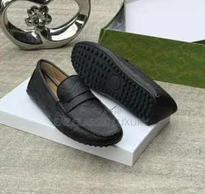 Gucci Luxury Men's Leather Loafers Flat Shoes Collection Best Quality