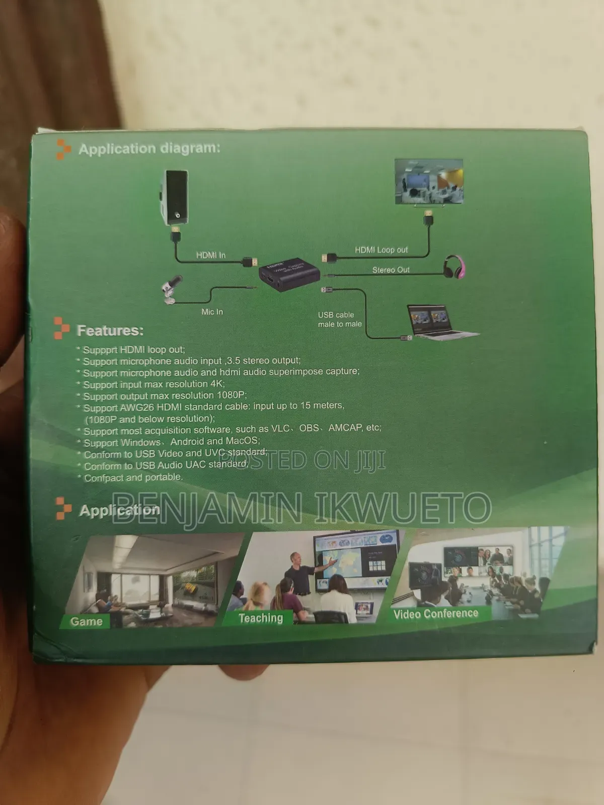Capture Card With Loop Out
