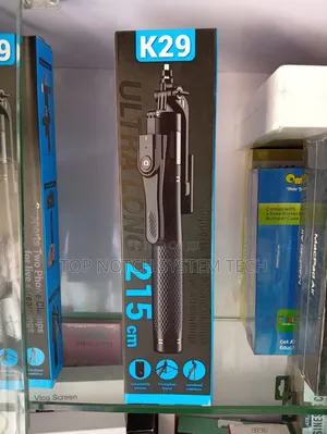 K29 Ultra Long 215CM Selfie Stick Tripod Double Holder