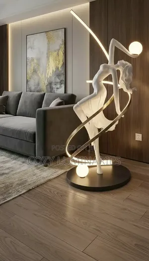Luxury Dancer Sculpture Floor Lamp