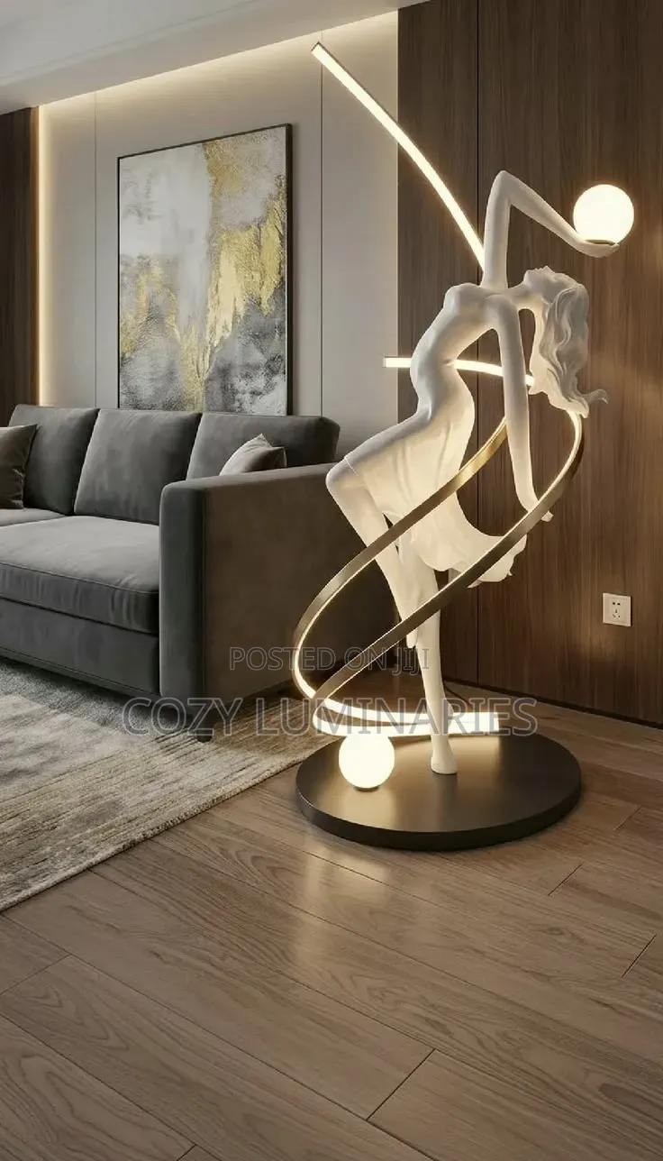 Luxury Dancer Sculpture Floor Lamp