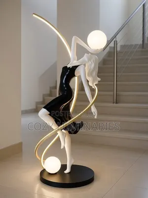 Luxury Dancer Sculpture Floor Lamp