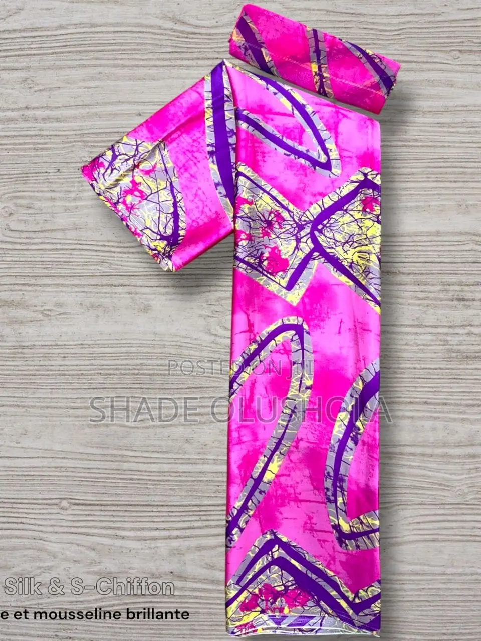 Silk and Chiffon Material