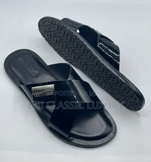 Robert Cavalli Luxury Leather Slippers Collection Best Quality Well