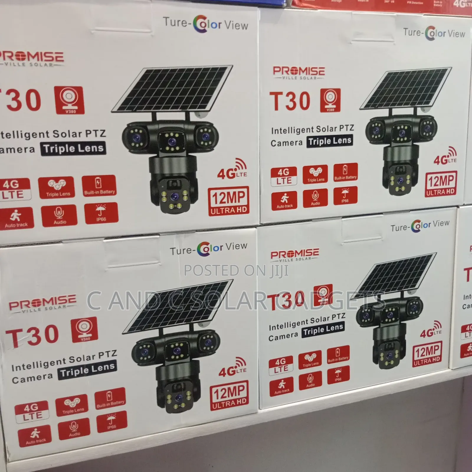 Triple Lens Solar PTZ Camera T30