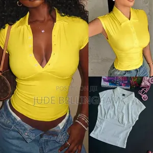 Ladies Yellow Polo Top Wholesale 4700 Retail 5500 Onitsha