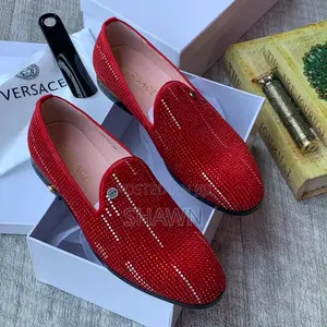 Versace Velvet Slip Ons
