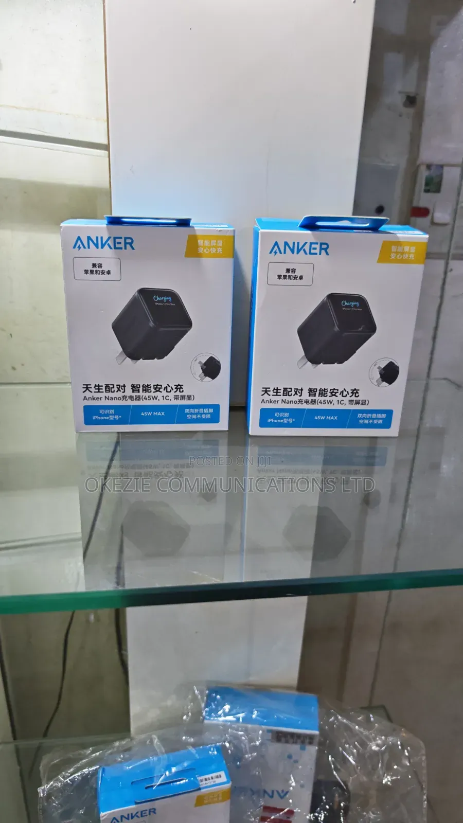 Anker 45w Charger With Display + USB-C Cable (A121d)
