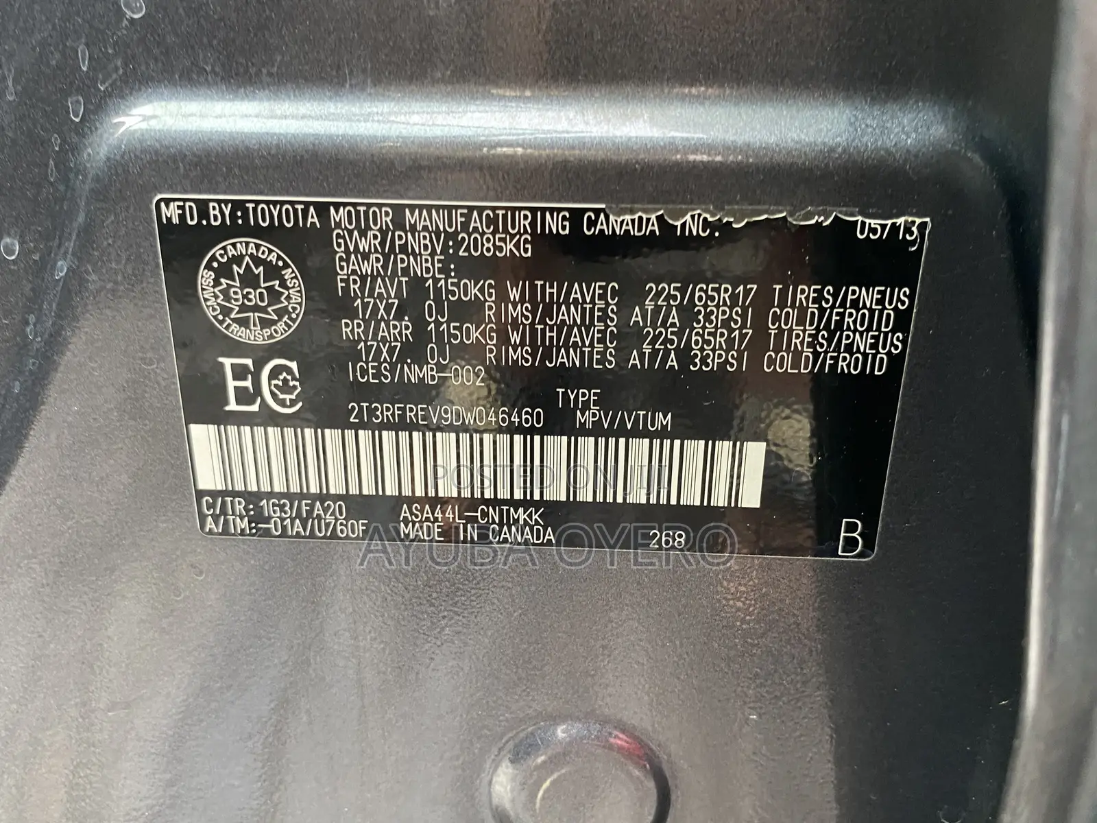 Toyota RAV4 2014 Gray