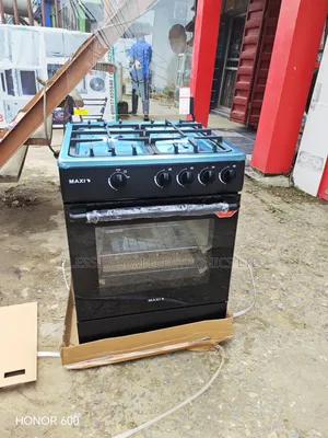 Maxi 60x60cm Standing Gas Cooker 4 Burner With OVEN( Manuel ) 2 Yrs