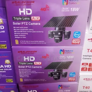Triple Lens Ubox Double Panels CCTV Camera