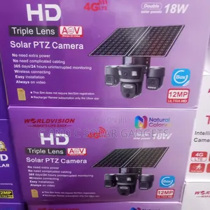 Triple Lens Ubox Double Panels CCTV Camera