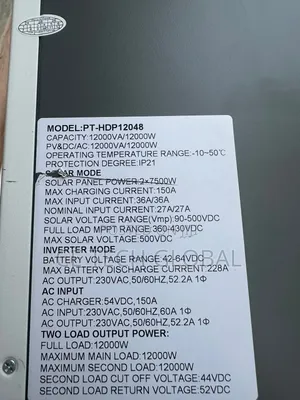 Pattern 12kw/12kva 48v Hybrid Inverter