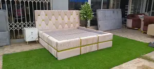 6 by 6 Ft Padded Bed Frame