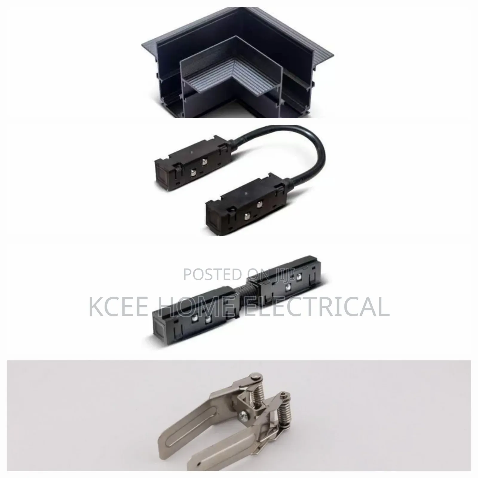 Magnetic Track Light Angle Connector & Spring Clip – Accessories