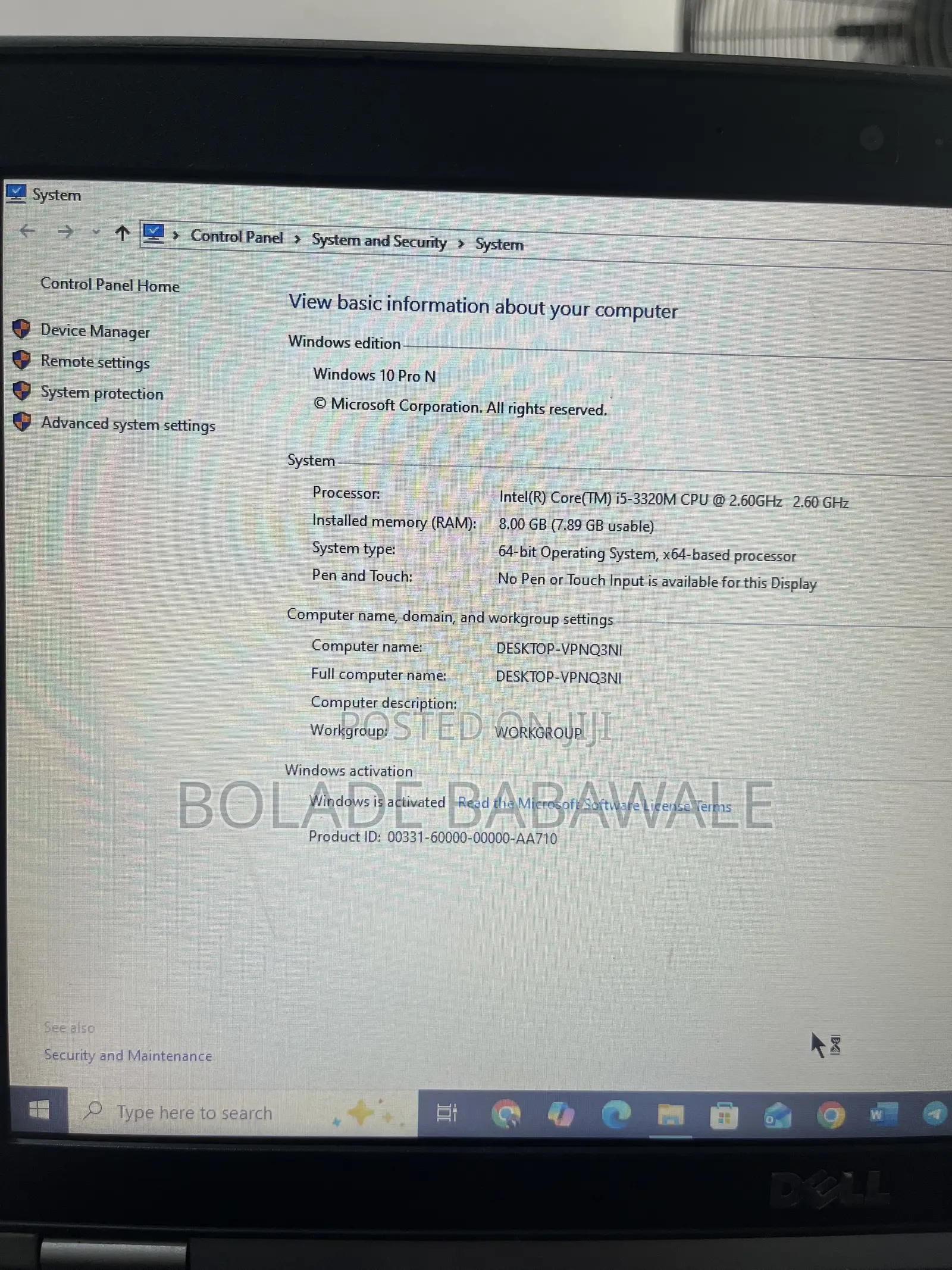 Laptop Dell Latitude e6230 8GB Intel Core i5 HDD 500GB