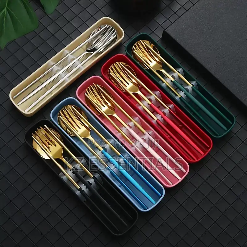 Gold-Plated Stainless Steel Cutlery Set