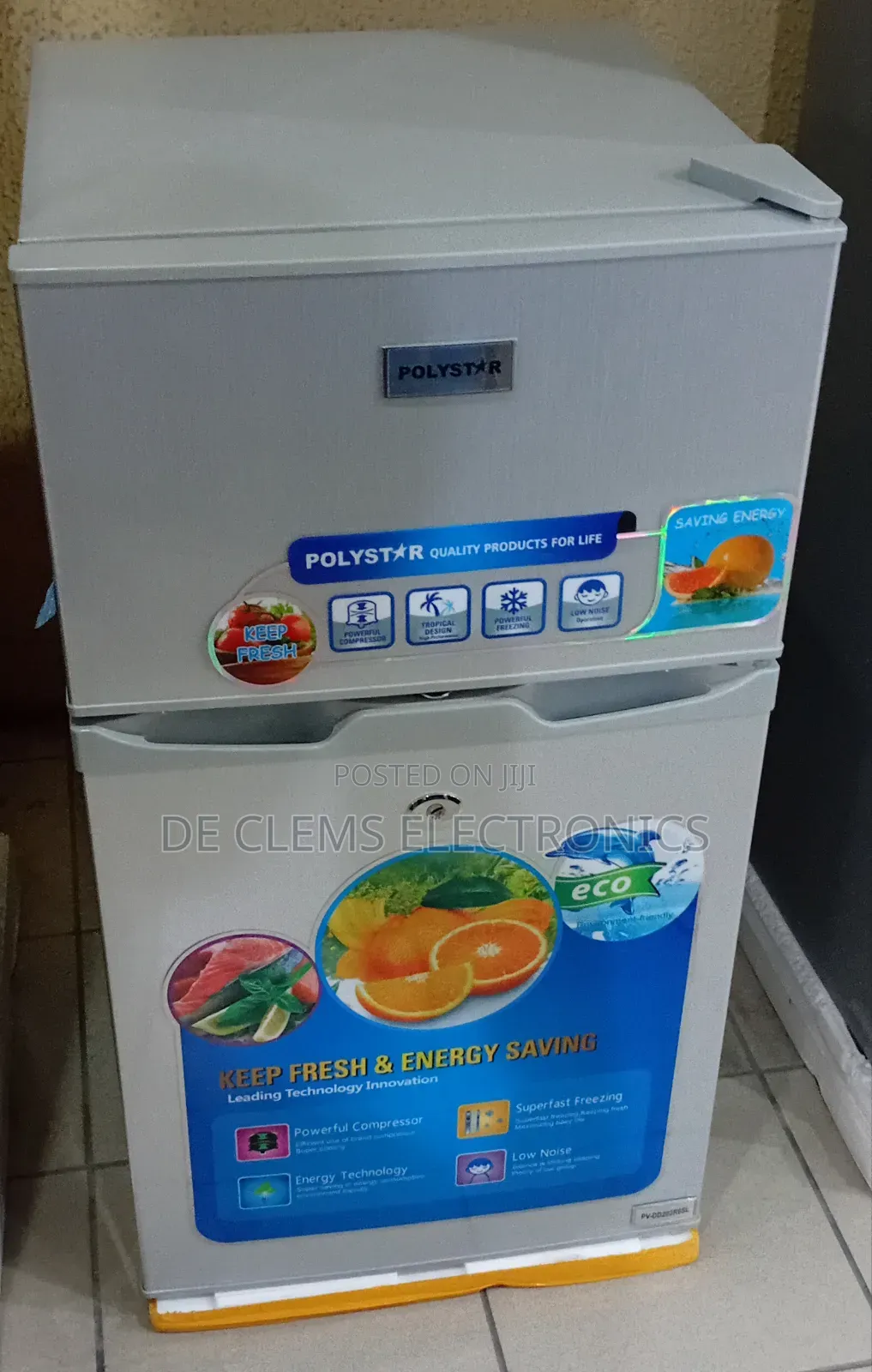 Polystar Double Door Fridge
