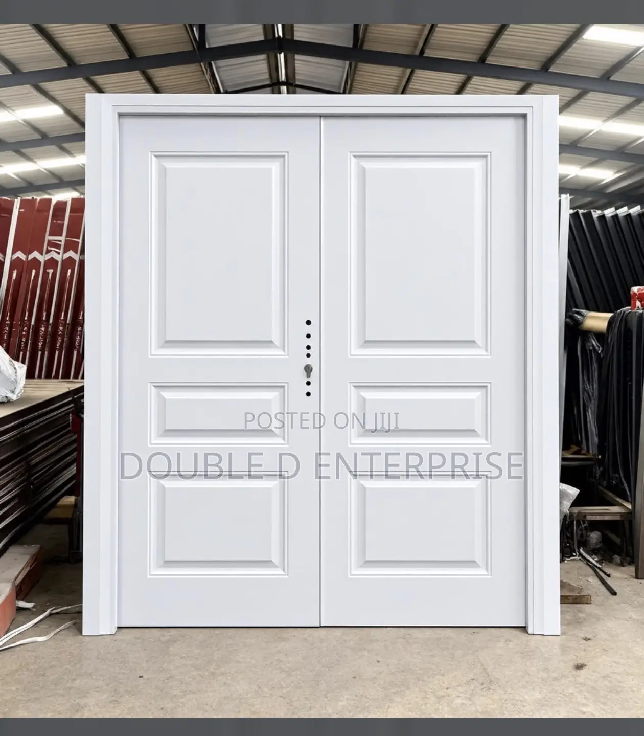 5ft Gf White Steel Security Door