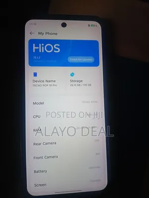 Tecno Pop 10 Pro 128 GB Gray