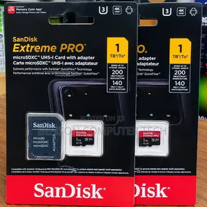 SanDisk Extreme PRO 1TB microSDXC UHS-I Memory Card With Adapter.