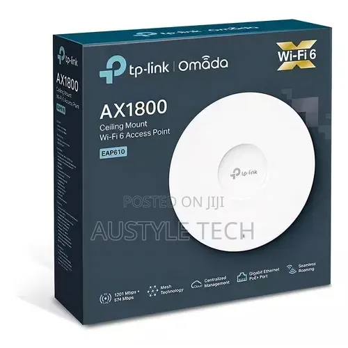 TP-Link Eap610 Ax1800 Wireless Dual Band Ceiling Mount Access Point