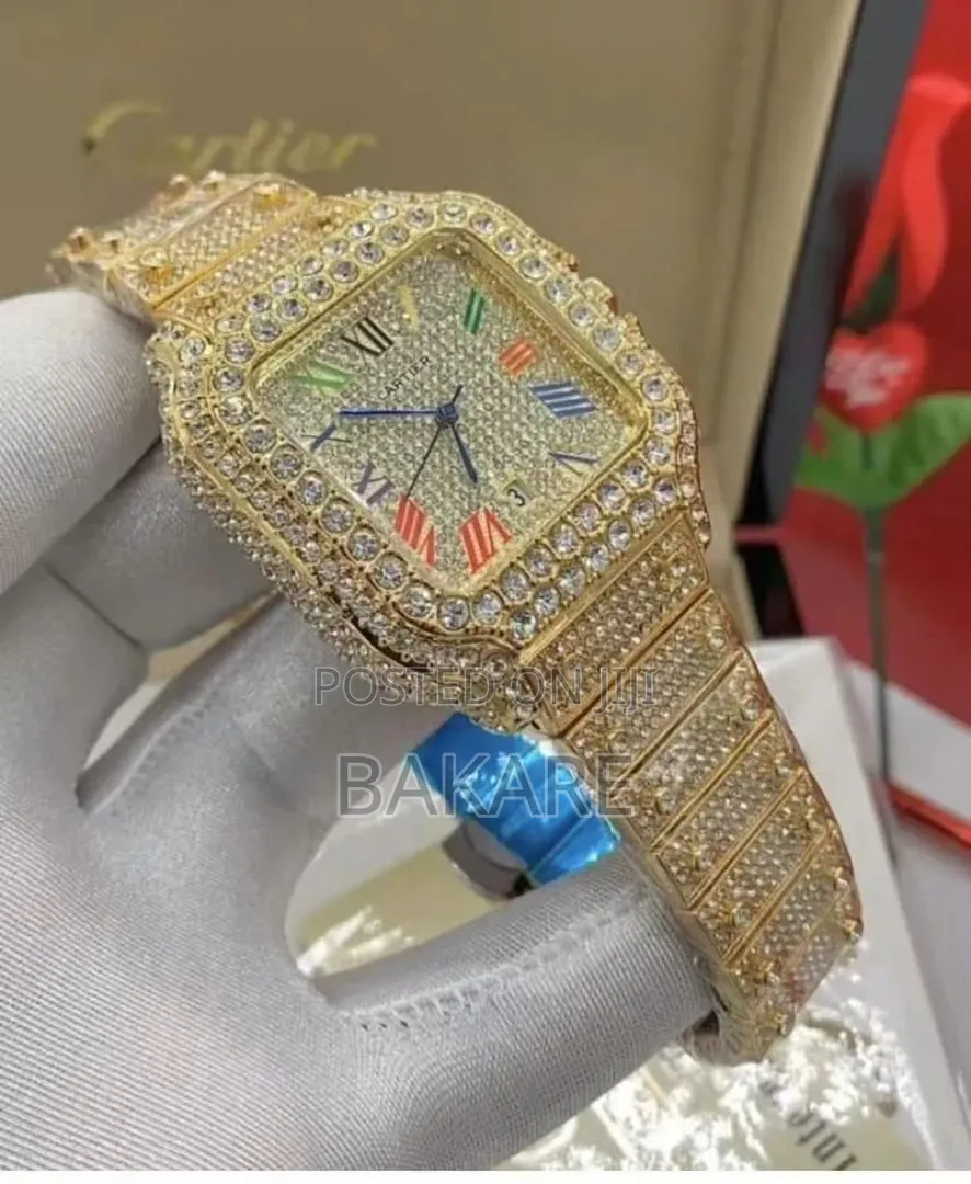 Stoned Cartier Wristwatch