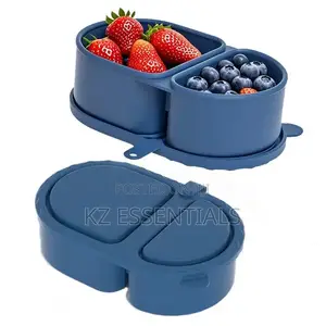 Silicone Compartment Lunch Box – Microwave-Safe Food Container
