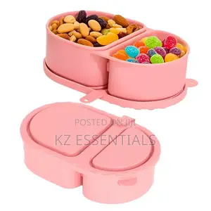 Silicone Compartment Lunch Box – Microwave-Safe Food Container