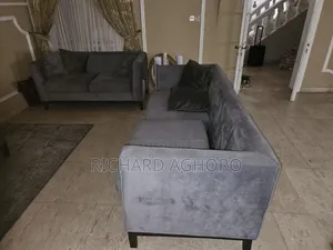 6 Seater Couch and Ottoman