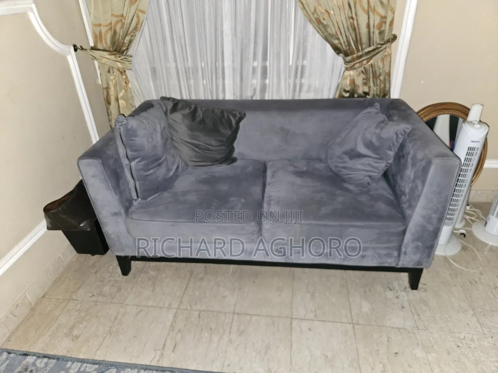 6 Seater Couch and Ottoman