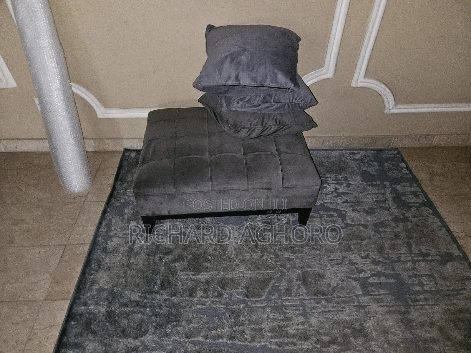 6 Seater Couch and Ottoman