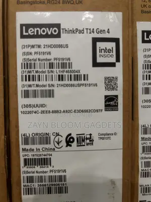 New Laptop Lenovo ThinkPad T14 G4 16GB Intel Core i5 SSD 512GB