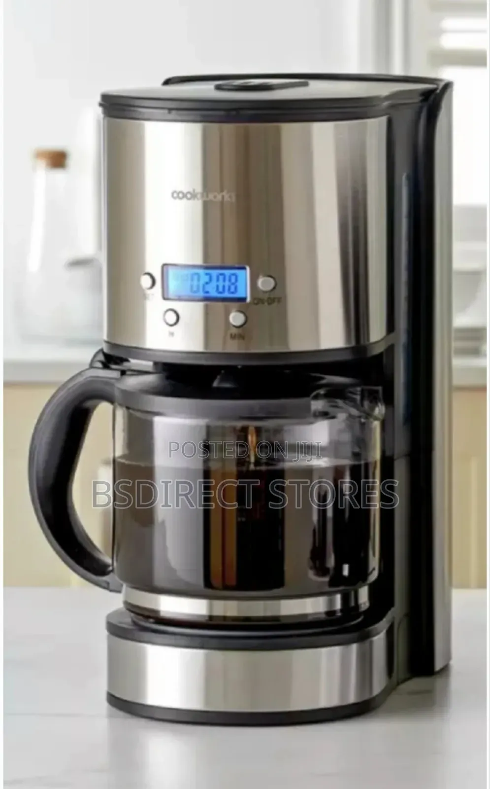 Cookworks Filter Coffee Machine With Timer 12 Cups Capacity