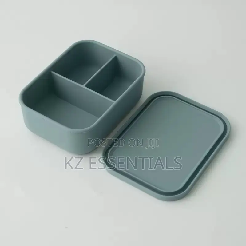 Silicone Divided Lunch Box Microwave-Safe Food Container