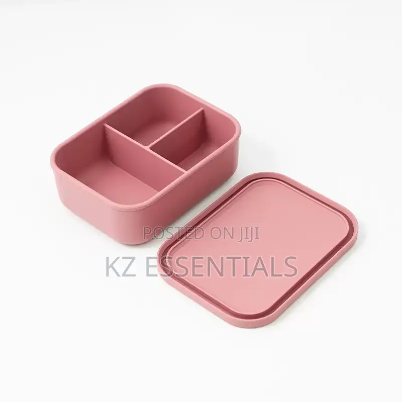 Silicone Divided Lunch Box Microwave-Safe Food Container
