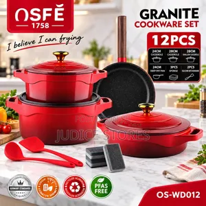 12 PCS Granite Cookware Set Pot