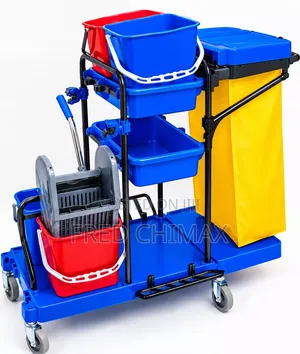 Professional Janitorial Cleaning Trolley
