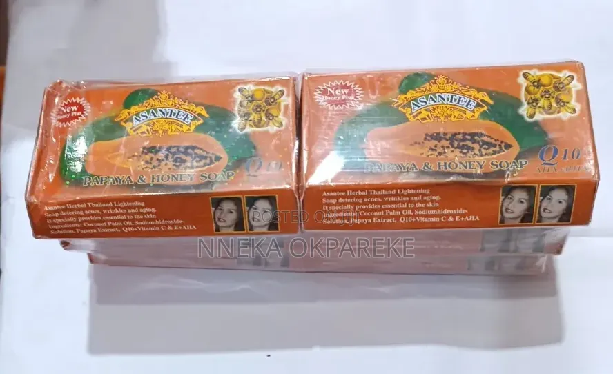 Asantee Papaya and Honey Soap by 6pcs