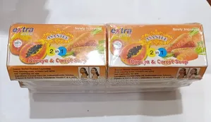Asantee 2 in 1 Papaya and Carrot Soap by 6pcs