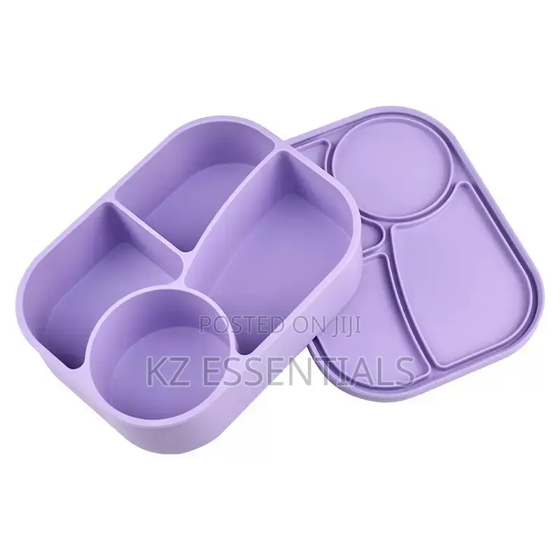 Food-Grade Compartment Silicone Lunch Box