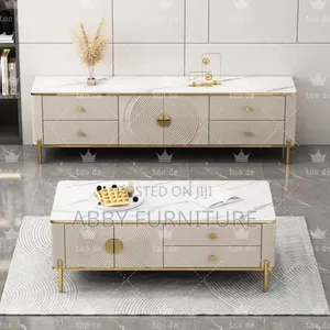 White Centre Table and TV Stand