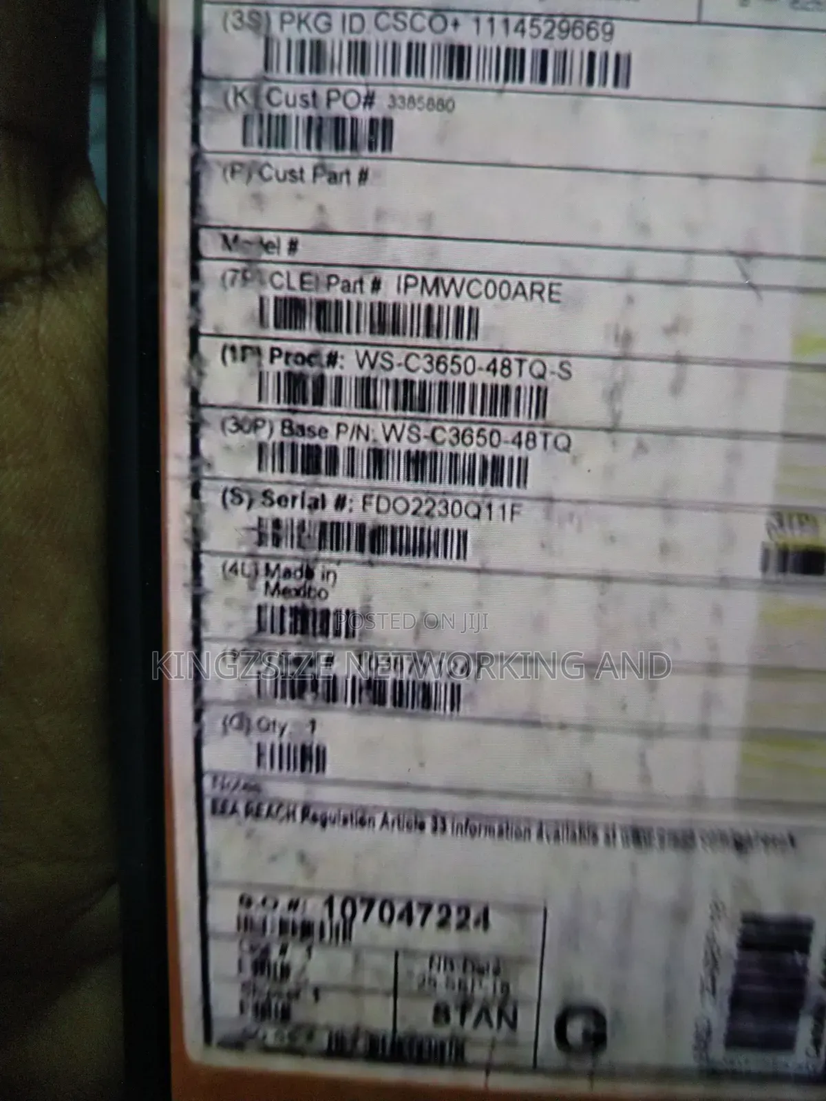 Cisco 3650-48tq