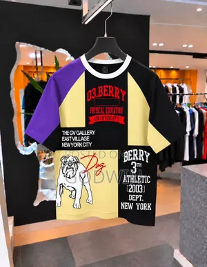 Luxury Designer Round Neck T-Shirt - Berry 03